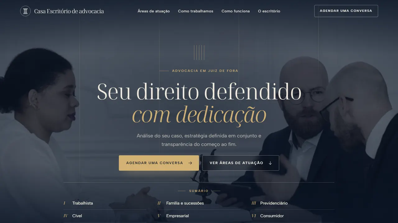 Site de Advocacia