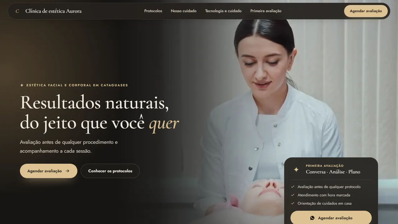 Site de Estética