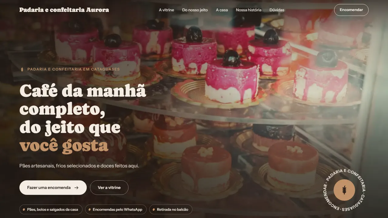 Site de Padaria