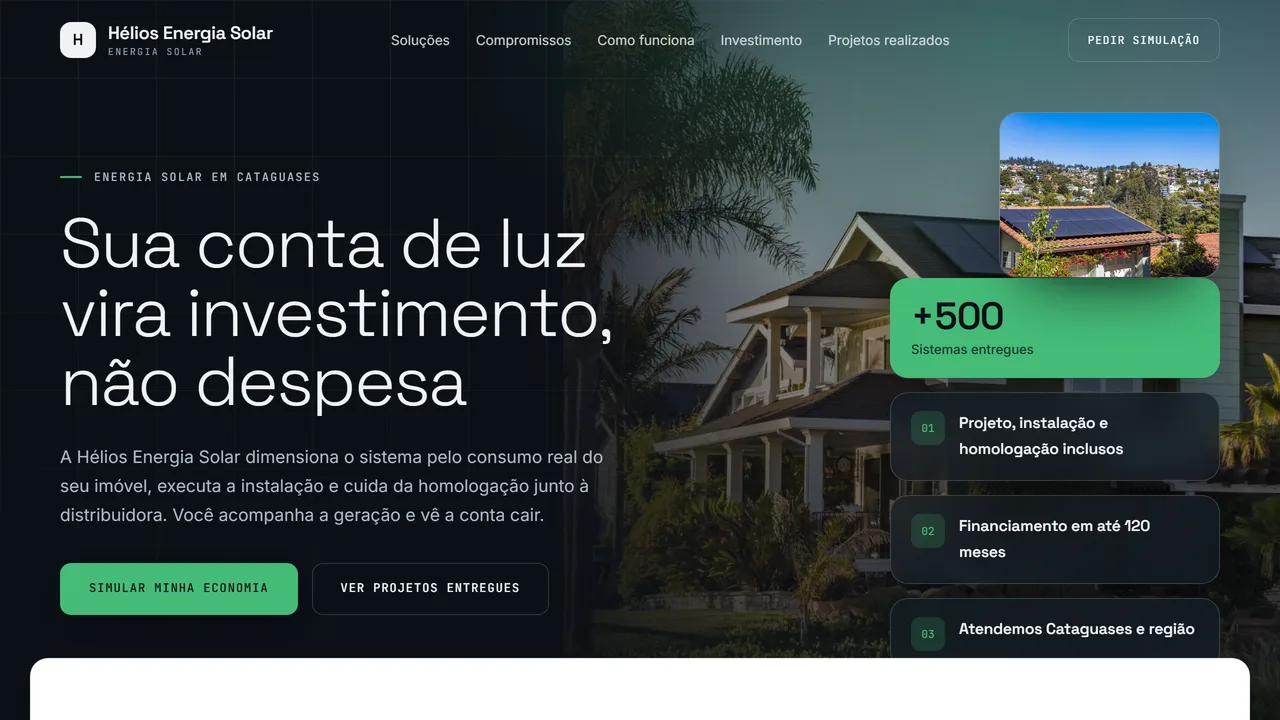 Site de Energia solar